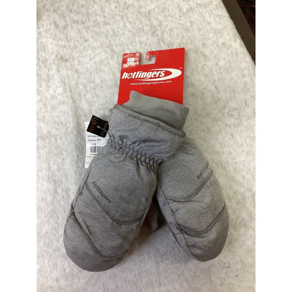 Hotfingers Flurry II Jr Mitt Gray Waterproof Winter Mittens Youth Size L9-10 pic